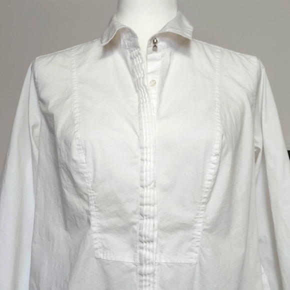 Ricki's White Long Sleeve Button Up Top - Picture 3 of 7